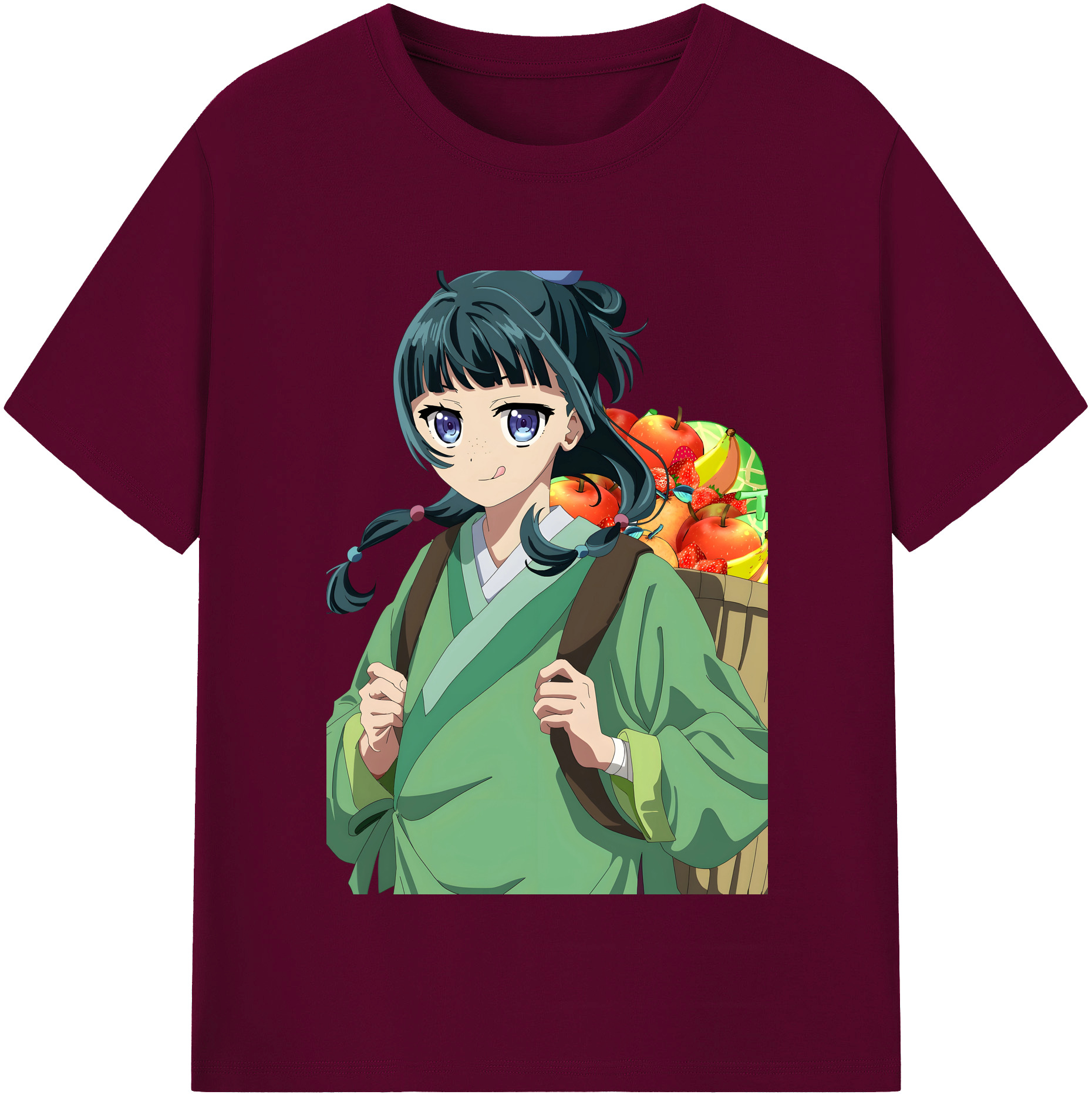（画像用） 薬屋のひとりごと The Apothecary Diaries レディースカジュアルプリントTシャツ（綿100％）